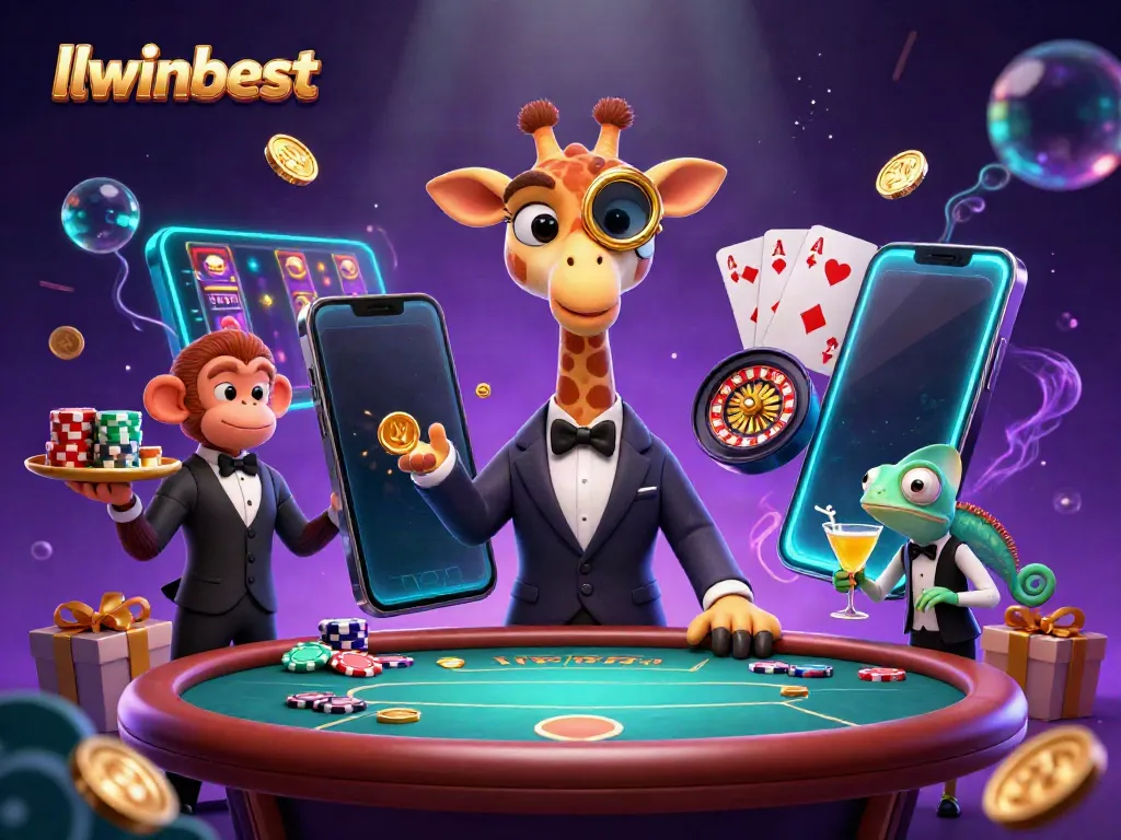 llwinbest thrills with vibrant casino action featuring a high-roller giraffe and engaging game elements.
