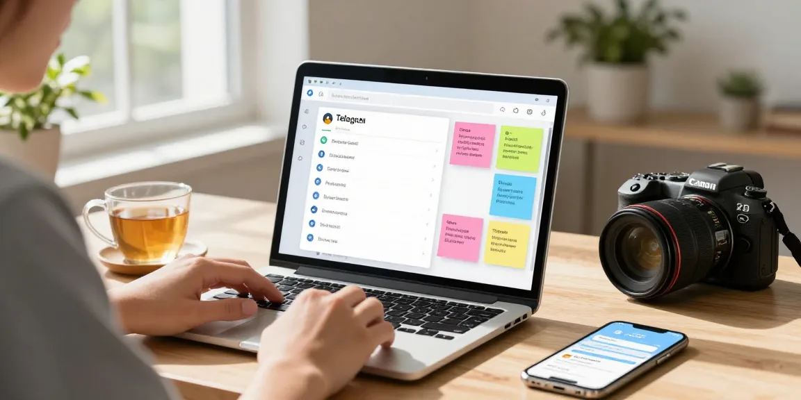 Navigate the Telegram Chinese Version setup in a modern workspace.