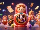 Experience excitement with fabet1 through a vibrant scene featuring a Matryoshka bear and casino elements.